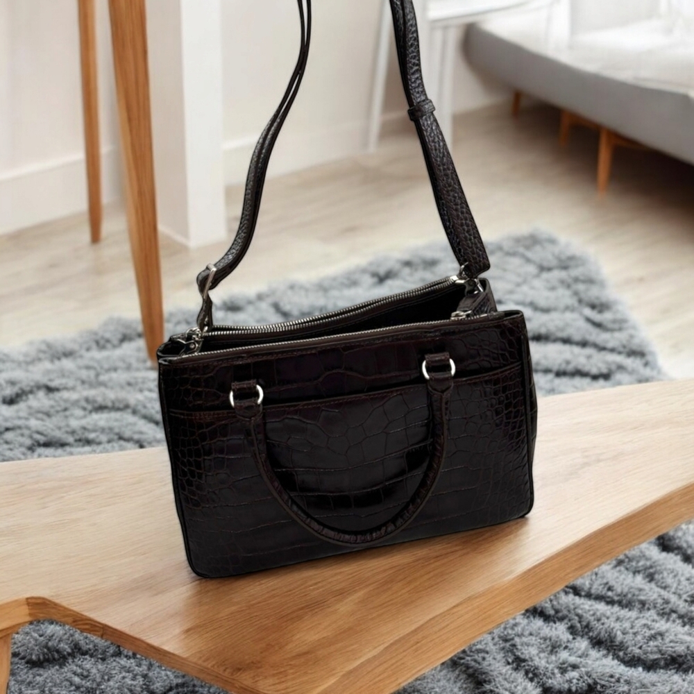**Brighton Emerson Espresso Handbag